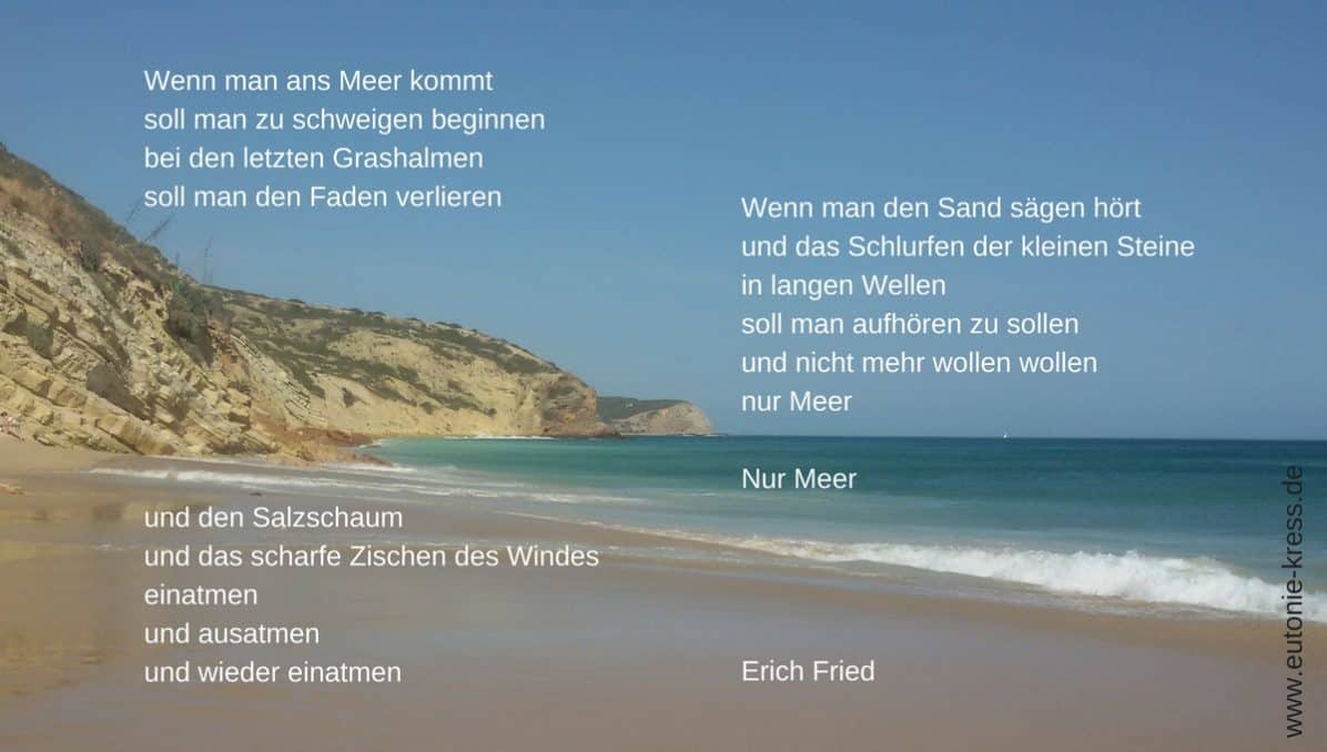 Wenn man ans Meer kommt